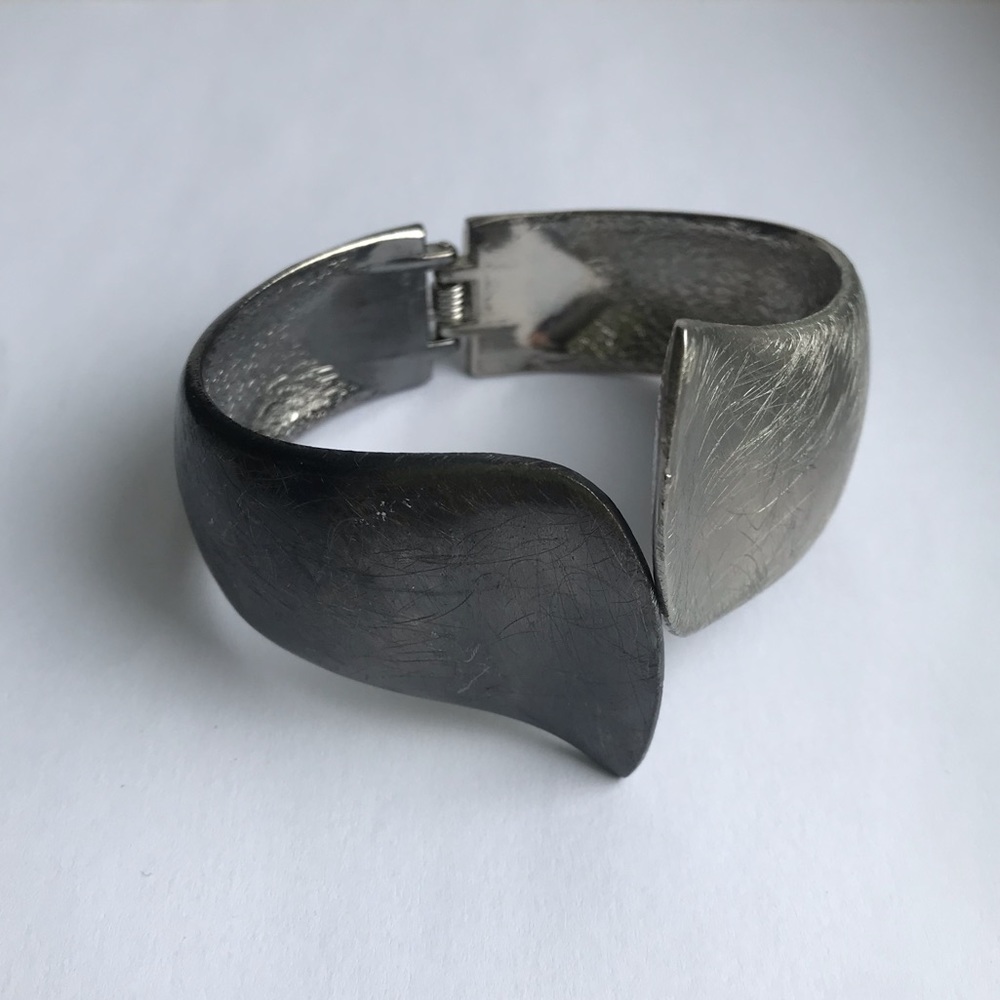VINTAGE | Two-tone brushed metal bracelet